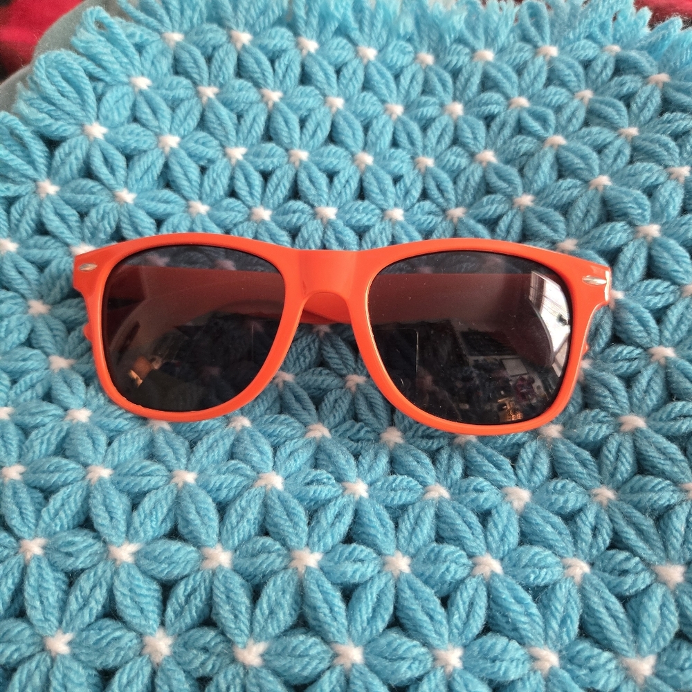 King's Hawaiian Orange Plastic Sunglasses